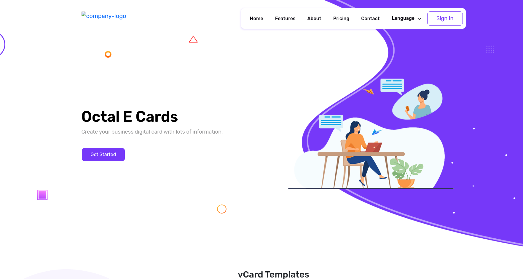 Image representing a link for ECards
